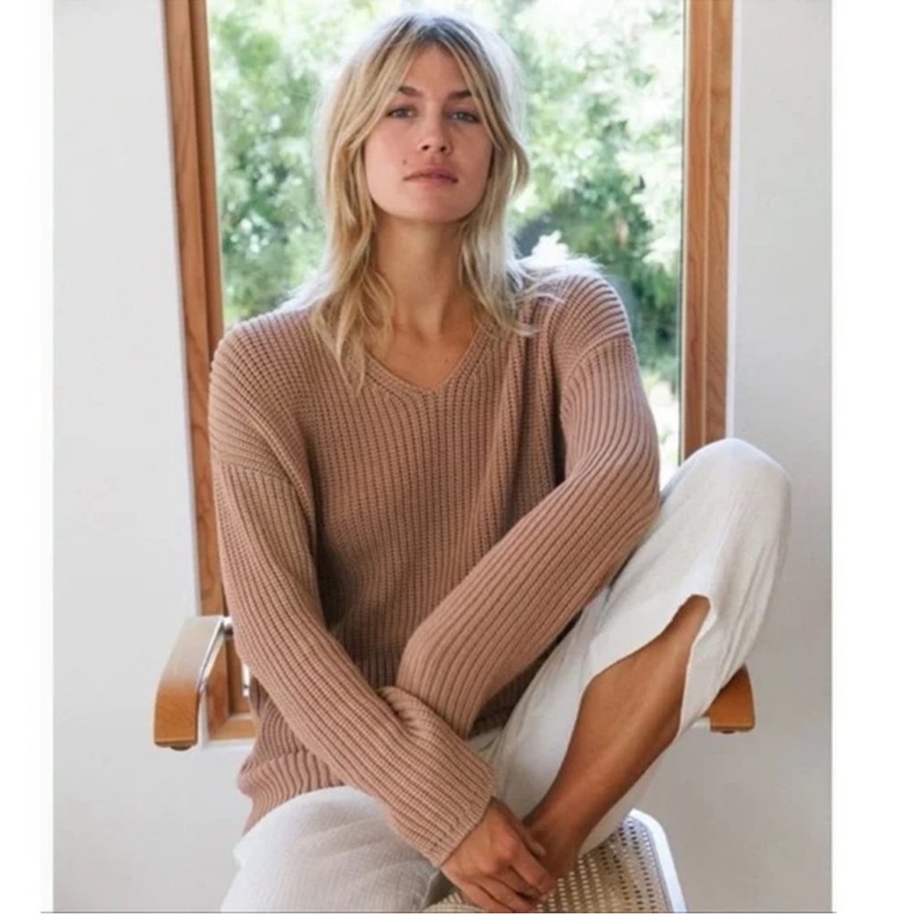 Jenni Kayne | Cabin Cotton-Blend V-Neck Sweater